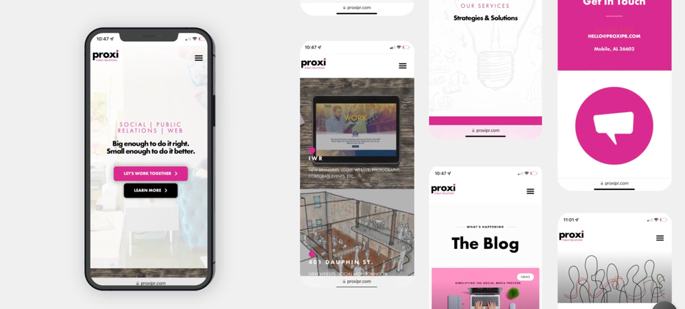 Proxi PR website