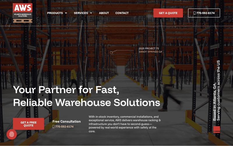 Atlanta Warehouse Solutions homepage