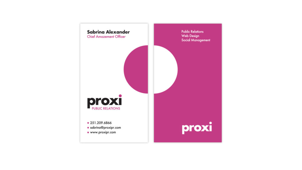 Proxi PR brand identity