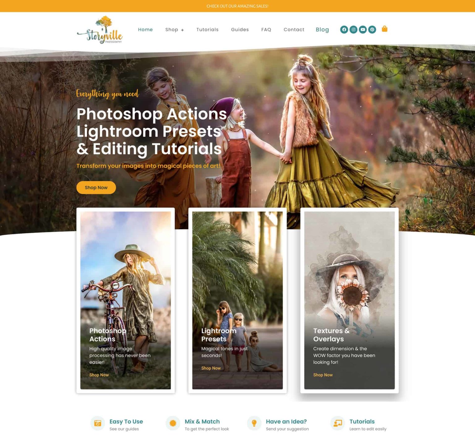 Storyville website design